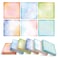 Kisdo Sticky Notes 3x3 inches 600 Sheets Pastel SelfStick Pads Bulk Memo Pads Easy to Post for Home School Office Supplies Gouache