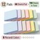 Mr. Pen Mr Pen Sticky Notes 3x3 12 Pads 720 Sheets Morandi Colors Sticky Notes Bulk SelfStick Note Pads Perfect for Office School Home Study Organization