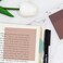 PARTSPOWER 100 Sheets Transparent Sticky Notes 3X3 Inch Pastel Translucent Annotating Sticky Notes for Books Bible Study Reading Office School Supplies Plum