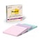 Post-it Postit 100 Recycled Paper Super Sticky Notes 4 in x 4 in 3 Pads 70 Sheets per Pad Wanderlust Pastels Back to School Supplies and Office Products