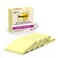 Post-it Postit 100 Recycled Paper Super Sticky Notes Canary Yellow 3 in x 3 in 5 Sticky Note Pads 70 Sheets per Pad School Supplies and Office Products