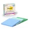 Post-it Postit 100 Recycled Paper Super Sticky Notes Lined 4 in x 4 in 3 Pads 70 Sheets per Pad Oasis Collection School Supplies and Office Products