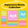 Post-it Postit Super Sticky Notes 15 Sticky Note Pads MultiSize Back to School Supplies Office Products 2X the Sticking Power Supernova Neons Collection