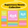 Post-it Postit Super Sticky Notes 15 Sticky Note Pads MultiSize Back to School Supplies Office Products 2X the Sticking Power Supernova Neons Collection
