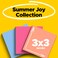 Post-it Postit Super Sticky Notes 3 Sticky Note Pads 3 x 3 in School Supplies Office Products 2X the Sticking Power Summer Joy Collection