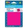 Redi-Tag RediTag SeeNotes Stickies 3 x 3 Transparent Neon Pink 50 SheetsPad