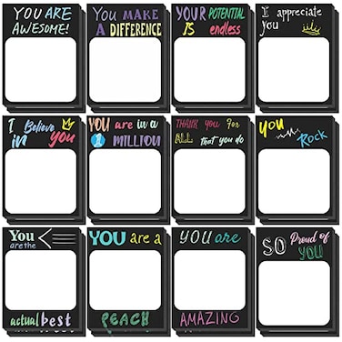 Spakon 24 Pcs Inspirational Sticky Notepad Bulk Teacher Appreciation Gift Mini Pocket Motivational Positive Notebook for Back to School Office Coworker Travel Supplies 30 Sheets Each Fresh Style