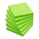 Osboo Sticky Notes 3x3 SelfStick Notes Pads with 6 Bright Colors Easy to Post for Office School Home 6 PadsPack 100 SheetsPadGreen