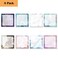 WAVEYU 8 Pads Cute Self Stick Notes Marble Designs