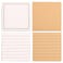 Xeahung 4 Pack Post Sticky Notes with Lines 3x3 Sticky Note Pads Memo for Journaling Reading Planner Calendar Books Teachers Women Mirror Fridge Home School Office Use