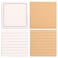 Xeahung 4 Pack Post Sticky Notes with Lines 3x3 Sticky Note Pads Memo for Journaling Reading Planner Calendar Books Teachers Women Mirror Fridge Home School Office Use