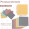 Yinder 24 Pack 720 Sheets Transparent Sticky Notes Translucent Clear Lined Self Sticky Notes for Bible Tabs Book Tabs Office School Supplies3 x 3 InchPastel Colors