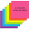 Zubebe 6 Pads 11 x 11 Inch Large Sticky Notes Jumbo Bright Colors Sticky Notepads Self Stick Note Square Memo Post Stickies for Office School 25 Sheetspad