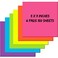 Zubebe 6 Pads 11 x 11 Inch Large Sticky Notes Jumbo Bright Colors Sticky Notepads Self Stick Note Square Memo Post Stickies for Office School 25 Sheetspad