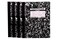 Mintra Office Composition Books Sturdy Flexible Cover 4 Pack Black Marble Comp Wide Ruled