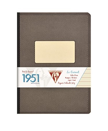 Clairefontaine 195146 C 1951 A5 Lined Notebook 96 Sheets Assorted