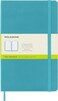 Moleskine Classic Notebook Hard Cover Large 5 x 825 PlainBlank Reef Blue 240 Pages