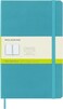 Moleskine Classic Notebook Hard Cover Large 5 x 825 PlainBlank Reef Blue 240 Pages