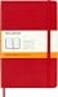 Moleskine Classic Notebook Hard Cover Medium 45 x 7 RuledLined Scarlet Red 208 Pages