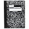 Mead Composition Notebook Wide Ruled Paper 75 x 975 100 Sheets Black Marble 09910