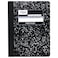 Mead Composition Notebook Wide Ruled Paper 75 x 975 100 Sheets Black Marble 09910