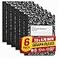 1InTheOffice Graph Paper Composition Notebook Quad Ruled Graph Notebook 80 Sheets 75 x 975 Inches Marble Cover Black 6 Pack