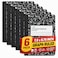 1InTheOffice Graph Paper Composition Notebook Quad Ruled Graph Notebook 80 Sheets 75 x 975 Inches Marble Cover Black 6 Pack