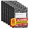 1InTheOffice Graph Paper Composition Notebook Quad Ruled Graph Notebook 80 Sheets 75 x 975 Inches Marble Cover Black 6 Pack