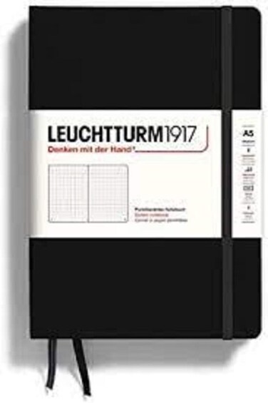 LEUCHTTURM1917 Master Slim A4 Notebook with Staves for Writing Sheet Music 121 Numbred Pages