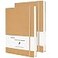 XYark Blank A5 Karft Notebook Journals Bulk Plain Hardcover Subject Sketchbook Composition Notebooks Planner with Unlined Paper 2 Pack 120GSM 102 Sheets 55x83 inch Travel Journal Set