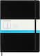 Moleskine Classic Collection Hard Cover Notebook 1Subject Dotted Rule Black Cover 80 10 x 75 Sheets