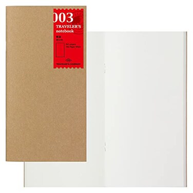 DESIGNPHIL 14247006 Travelers Notebook Refill Unruled 2 Pack Regular Size