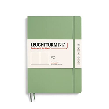 LEUCHTTURM1917 Notebook Softcover Composition B5123 Numbered Pages for Writing and Journaling Plain Sage