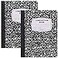 Enday Composition Notebook College Ruled 2 Pack Hard Cover Marble composition notebook 100 Sheets College ruled composition notebooks White Paper Composition books Black and white composition notebook