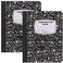 Enday Composition Notebook College Ruled 2 Pack Hard Cover Marble composition notebook 100 Sheets College ruled composition notebooks White Paper Composition books Black and white composition notebook