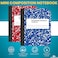 1InTheOffice Mini Composition Notebooks 3 14in x 4 12in Marble College Ruled Notebook Paper 80 Sheets Assorted Colors 2 Pack