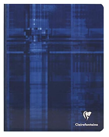 Clairefontaine Clothbound Notebook Ruled 96 sheets 6 12 x 8 14 Sold Individually Assorted Cover Color Chosen at Random
