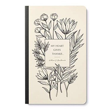 Compendium Softcover Journal My heart gives thanks A Write Now Journal with 128 Lined Pages 5W x 8H