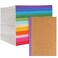 EOOUT 40 Pack A5 Kraft Notebooks Bulk Lined Journals Bulk Colors with Rainbow Spine 60 Pages for Kids Writing Travel Students