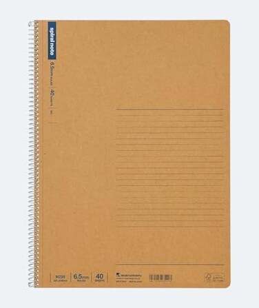 Maruman N235 Notebook Ring Notebook 026 inches 65 mm Ruled Basic A4 40 Pieces Set of 5