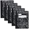 Mead Composition Notebooks Wide Ruled Paper 100 Sheets Comp Book 5 Pack 72368