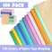 Nanajorwa 100 Pack A5 Colorful Ruled Lined Mini Notebook Journals Bulk Soft Cover Kraft Composition Notepad Memo Cuadernos for Girls Students Traveler Note Taking School Supplies