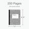 Oxford Primary Ruled Composition Notebooks 934 x 712 Inches Writing Practice for Kids Grades K2 Black Covers 100 Sheets 2 Pack 1002521