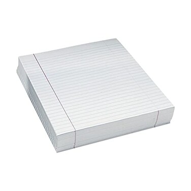 Pacon Composition Paper Unpunched 38 Rule 8 12 x 11 White Pack Of 500 Sheets