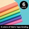 PAPERAGE 6Pack Composition Notebook Journals 120 Pages Kraft Cover with Rainbow Spines College Ruled Lined Paper Small Size 8 in x 575 in for Home Office or School Supplies