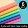 PAPERAGE 6Pack Composition Notebook Journals 120 Pages Kraft Cover with Rainbow Spines College Ruled Lined Paper Small Size 8 in x 575 in for Home Office or School Supplies