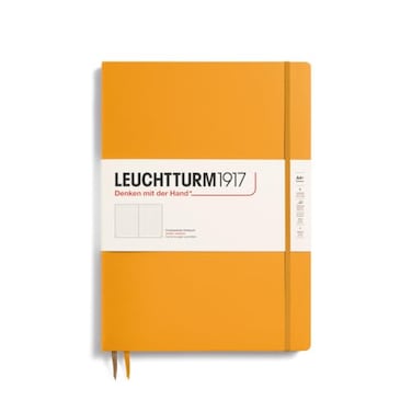 LEUCHTTURM1917 Notebook Hardcover Master Slim A4 123 Numbered Pages for Writing and Journaling Rising Sun Dotted