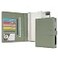 WASON A5 Binder PU Leather Journal Ring Portfolio Lined Notebook Refillable Paper Diary with Removable Clipboard Writing Notepad for Travel Business School Agenda Organizer Green