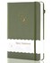 CAGIE Lined Journal Notebook for Work 196 Pages Medium 57 x 83 Hardcover Notebook Journal with Pen Loop Turquoise Ruled Gifts