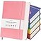OFFIGIFT 5 Pack Lined Notebook Journal for Women 312 Numbered Pages Thick Notebooks Bulk 100gsm No Bleed Paper Hardcover Leather Journal College Ruled Notebook Set for Work Writing Travel A5 Multicolo